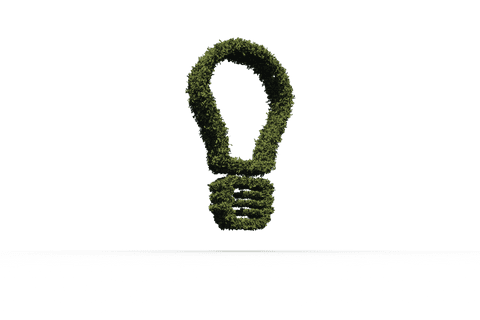 transparent green light bulb shape with leaves symbolizes eco-friendly energy - Download Free Stock Videos Pikwizard.com