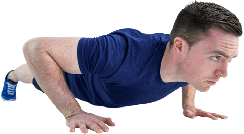 Transparent Cutout Image of Determined Athlete Performing Push-Up - Download Free Stock Videos Pikwizard.com