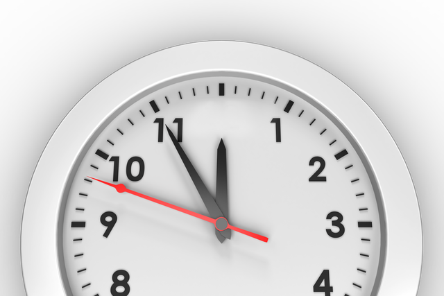 White Clock Illustration on Transparent Background - Download Free Stock Videos Pikwizard.com