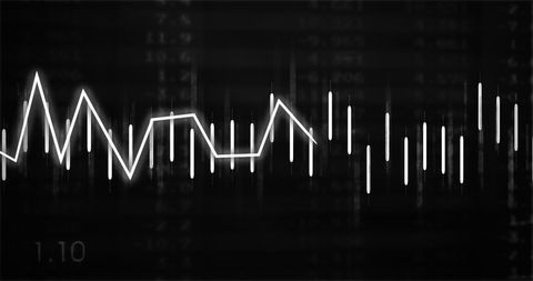 Abstract Financial Chart Overlay with Sporadic White Lines - Download Free Stock Images Pikwizard.com