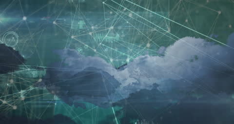 Global Network Tech Clouds with Digital Connections and Data