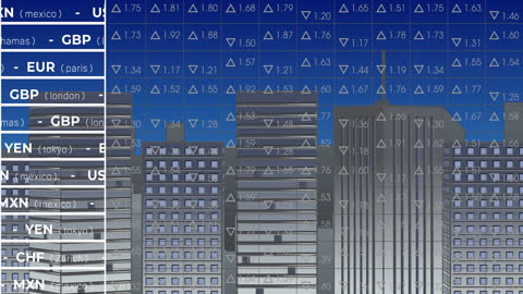 Digital Data Overlay on Metropolis Skyline Illustration