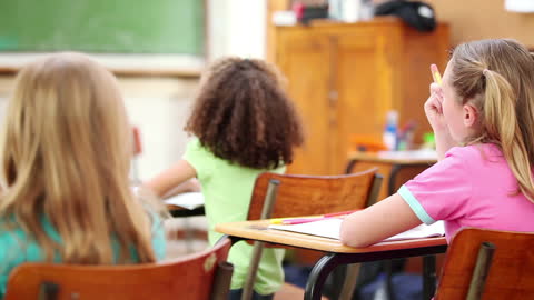 Engaged Students Participating in Classroom Discussion