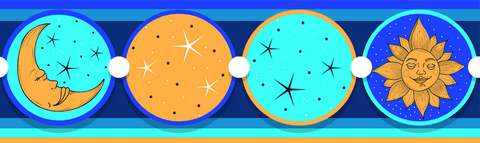 Astro-Themed Transparent Vector Icons: Moon, Stars, Sun