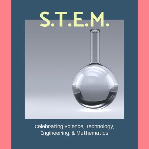 stem celebration with laboratory flask and educational theme - Download Free Stock Templates Pikwizard.com