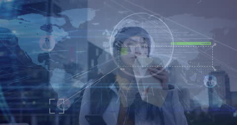 Digital World Connectivity and Urban Lifestyle Concept