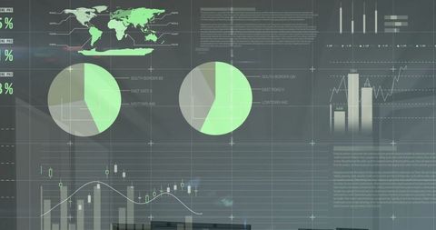 Financial Data Interface in Modern Office Environment - Download Free Stock Images Pikwizard.com