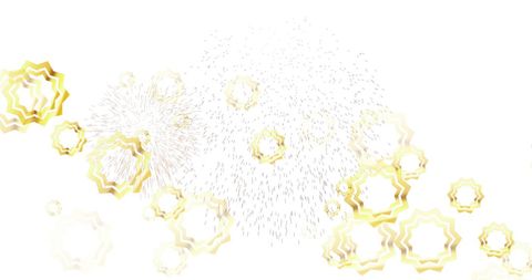 Golden Stars and Fireworks Over White Background - Download Free Stock Images Pikwizard.com