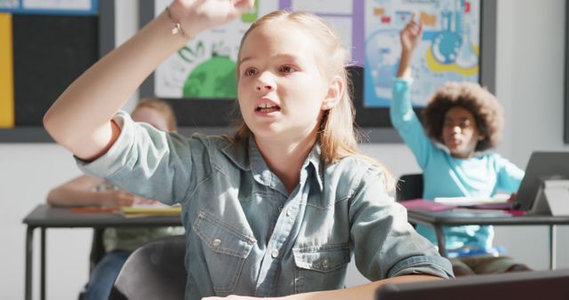 Enthusiastic Students Engaged in Classroom Discussion - Download Free Stock Images Pikwizard.com