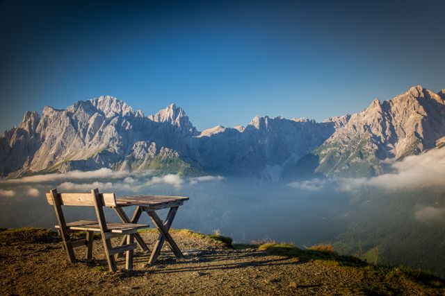 View of Chairs on Mountain Range - Download Free Stock Photos Pikwizard.com