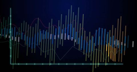 Dynamic Data Visualization with Multicolored Bar Chart and Graphs