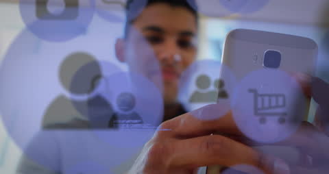 Modern Digital Networking Overlaid on Smartphone Usage