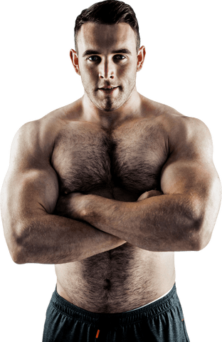 transparent background muscular man with crossed arms - Download Free Stock Videos Pikwizard.com