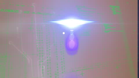 Futuristic Holographic Data Flow Animation