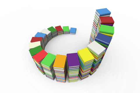 Circular Stack of Colorful Books on Transparent Background - Download Free Stock Videos Pikwizard.com