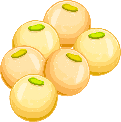 floating yellow desserts with green toppings on transparent background - Download Free Stock Videos Pikwizard.com