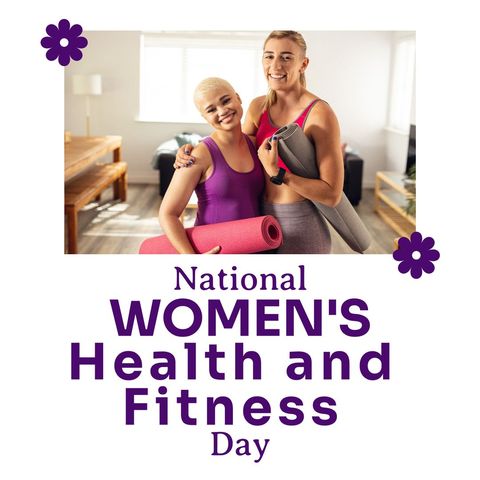 Women's Health and Fitness Day Yoga Enthusiasts at Home
