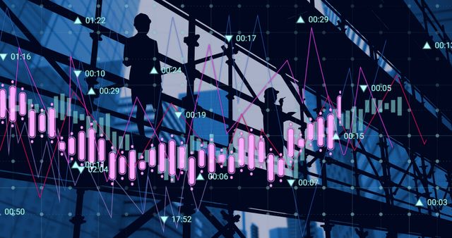 Businessman Analyzing Stock Market Graph with Charts and Data Overlay - Download Free Stock Images Pikwizard.com