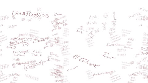 Abstract Animation of Mathematical Equations Overlay