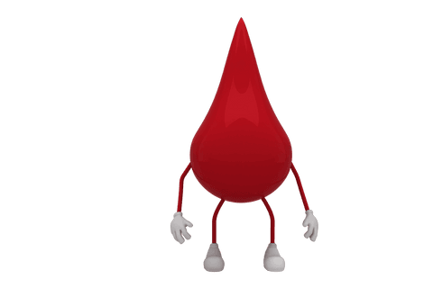 blood drop character with arms on transparent background - Download Free Stock Videos Pikwizard.com