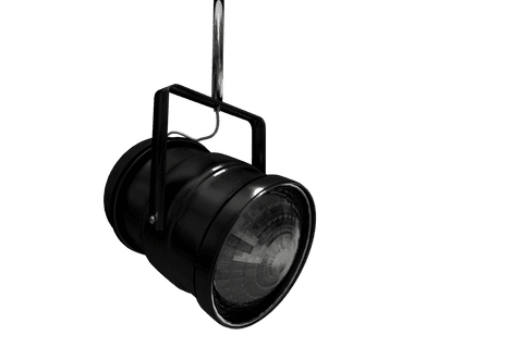 transparent close-up of black stage light fixture - Download Free Stock Videos Pikwizard.com