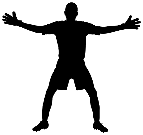 Transparent Silhouette of a Football Player Ready to Kick - Download Free Stock Videos Pikwizard.com