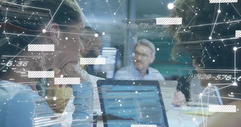 Tech Professionals in Collaborative Data Analysis Meeting