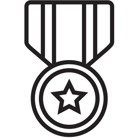 simple award medal symbol on transparent background - Download Free Stock Videos Pikwizard.com