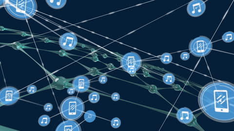 Digital Network of Music and Phones in Futuristic Grid