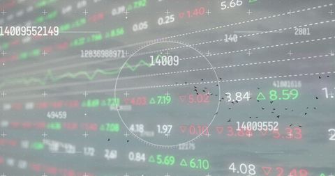 Dynamic Stock Market Diagrams With Numeric Fluctuations - Download Free Stock Images Pikwizard.com