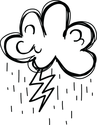 Transparent Storm Clouds with Lightning Icon Illustration - Download Free Stock Videos Pikwizard.com