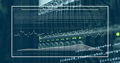 Data Visualization and Code Over Network Servers in Data Center - Download Free Stock Images Pikwizard.com