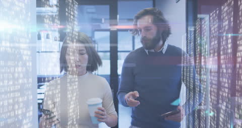 Colleagues Discussing Data Analytics Collaboratively