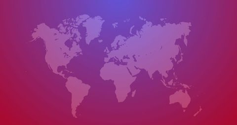 Colorful World Map on Gradient Purple Background - Download Free Stock Images Pikwizard.com