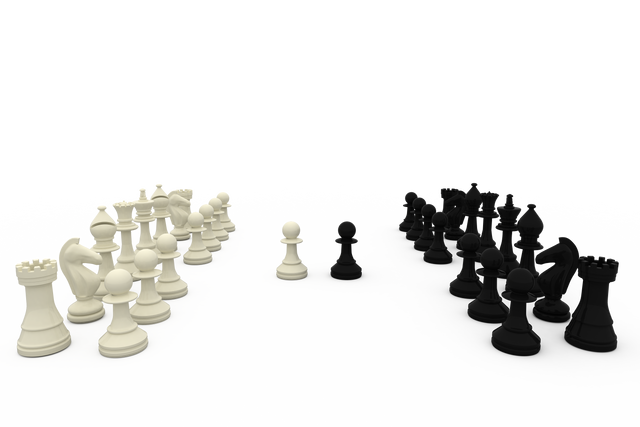 Transparent Background Chess Pieces Set Up for Strategic Game - Download Free Stock Videos Pikwizard.com