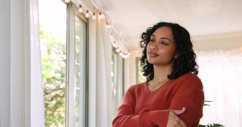 Tranquil Moment by Bright Window