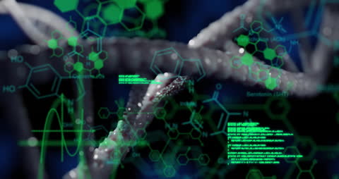 Digital DNA Analysis with Futuristic Data Interface