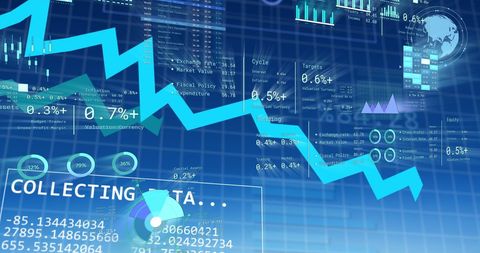Digital Financial Data Analytics with Global Graphs - Download Free Stock Images Pikwizard.com