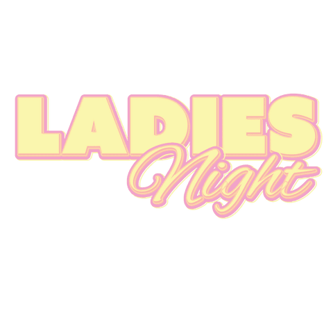 Stylish Ladies Night Typography on Transparent Backdrop - Download Free Stock Videos Pikwizard.com
