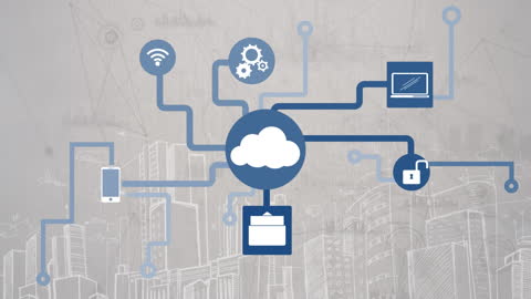 Cloud Connectivity and Digital Network Concept