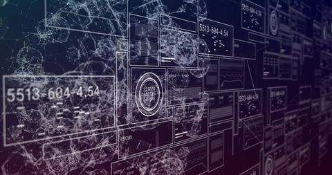 Abstract Data Visualization with Networks and Metrics - Download Free Stock Images Pikwizard.com