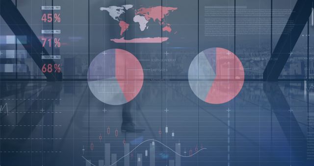 Business Analytics Dashboard with Global Data and Graphs - Download Free Stock Images Pikwizard.com