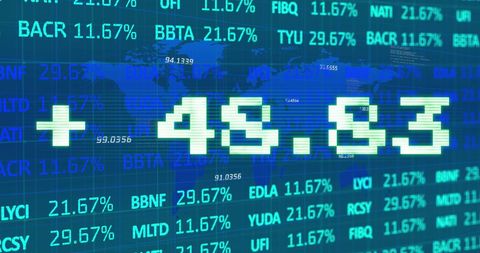 Global Stock Market Gains with Hologram and Trading Data - Download Free Stock Images Pikwizard.com