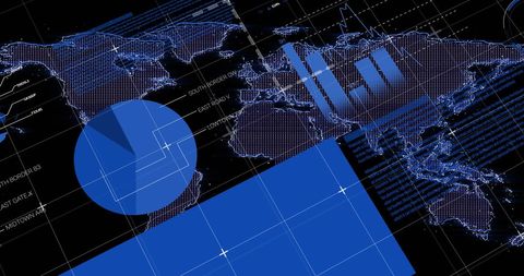Global Financial Data Processing Digital Interface Concept - Download Free Stock Images Pikwizard.com