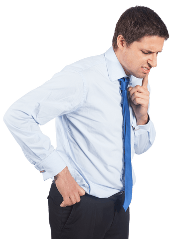 Transparent Businessman Deep in Thought Touching Chin - Download Free Stock Videos Pikwizard.com