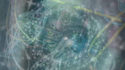 Futuristic Digital Interface Combining DNA and Technology