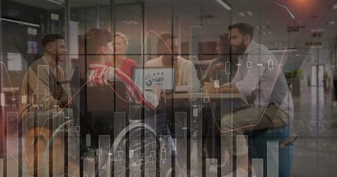 Diverse Team Collaborating with Data Interfaces - Download Free Stock Images Pikwizard.com