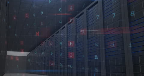 Data Processing Overlay with Digital Security Elements in Server Room