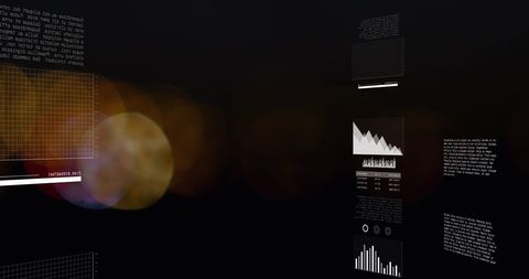 Abstract Digital Data Visualization with Analytical Graphs - Download Free Stock Images Pikwizard.com
