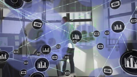 Dynamic Business Network Connections Over Office Scene